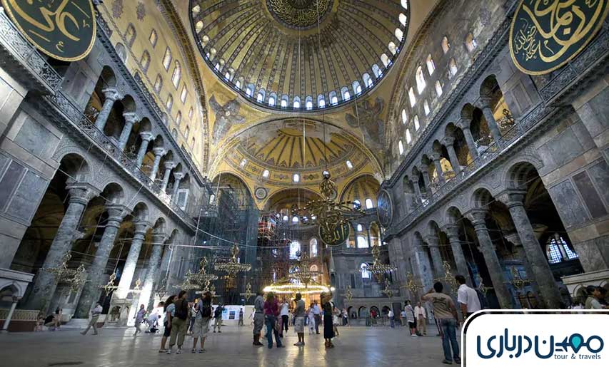 بازدید از مسجد و موزه ایاصوفیه در زمستان