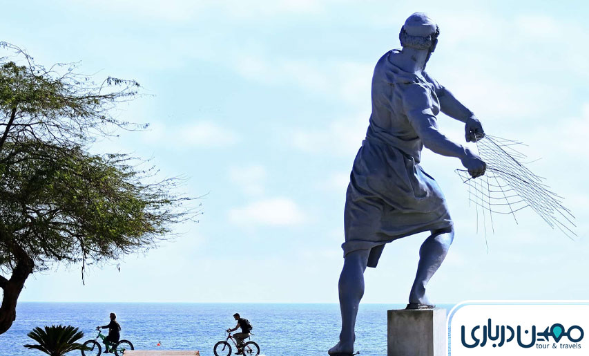 ساحل مرد ماهیگیر، یکی از سرسبزترین سواحل کیش