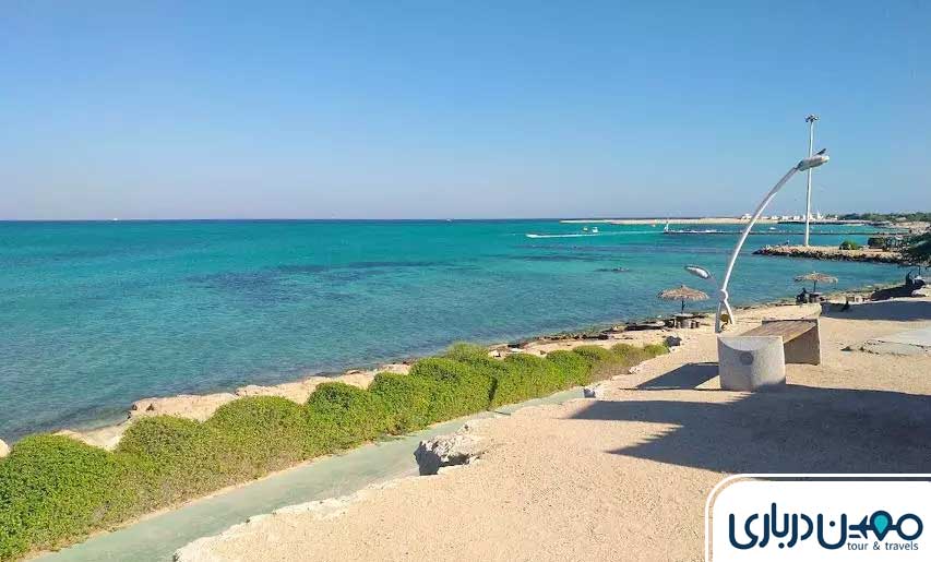 ساحل مرجان، یکی از پاکیزه‌ترین سواحل جزیره کیش