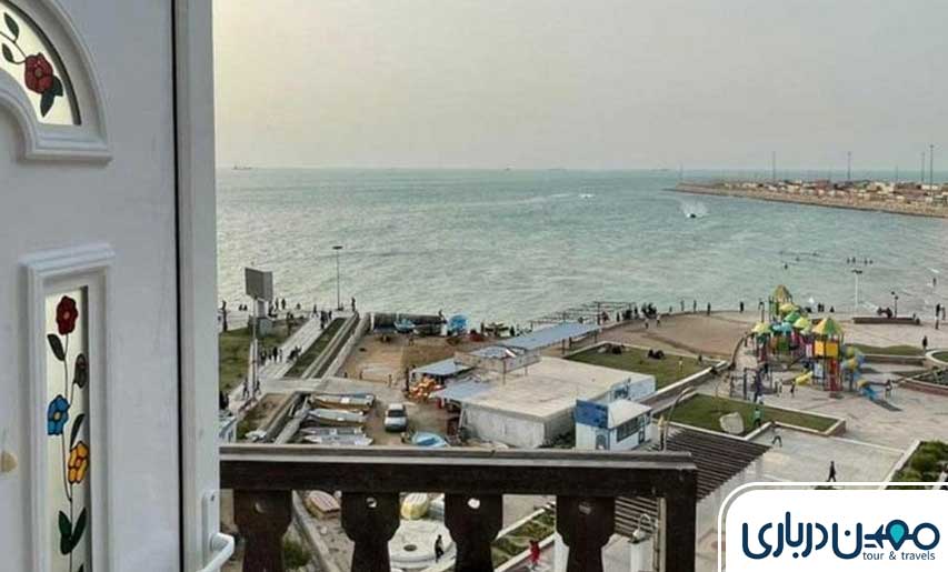 فاصله هتل ویدا و کورش تا دریا