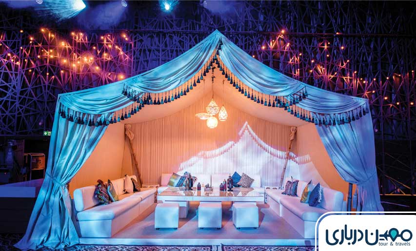 حضور در خیمه‌های افطاری دبی