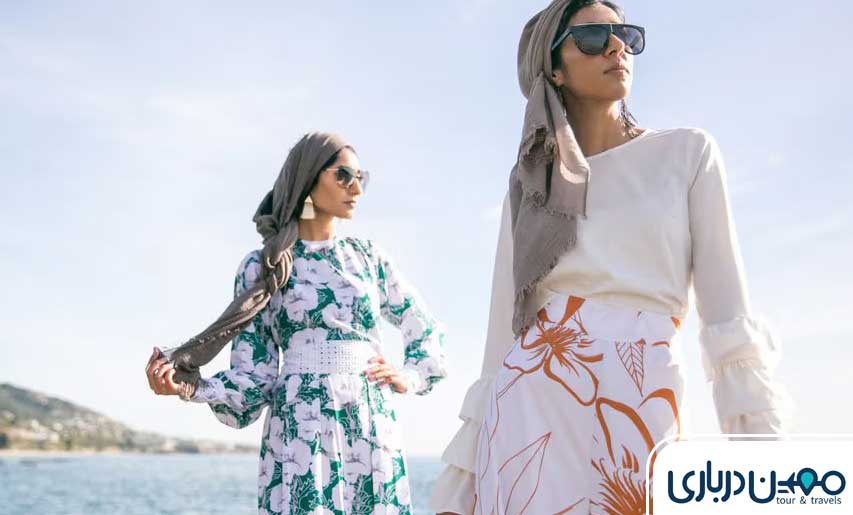 لباس زنانه اسلامی لب دریا 