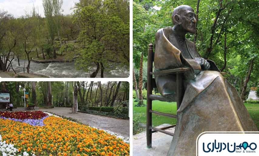 بخش‌های مختلف پارک وکیل آباد مشهد