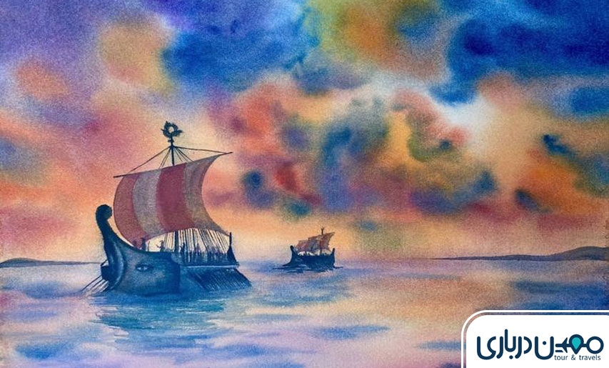 روایت‌های مختلف در مورد به گل نشستن کشتی یونانی