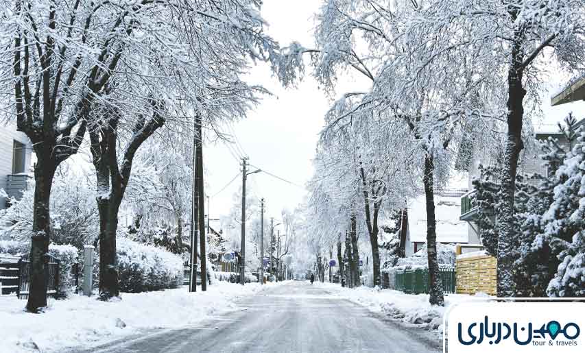 آب و هوای مشهد در زمستان